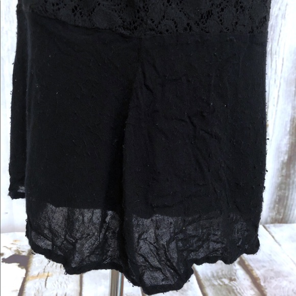 Anthropologie Meadow Rue Black Lace Tunic Top - Picture 4 of 5